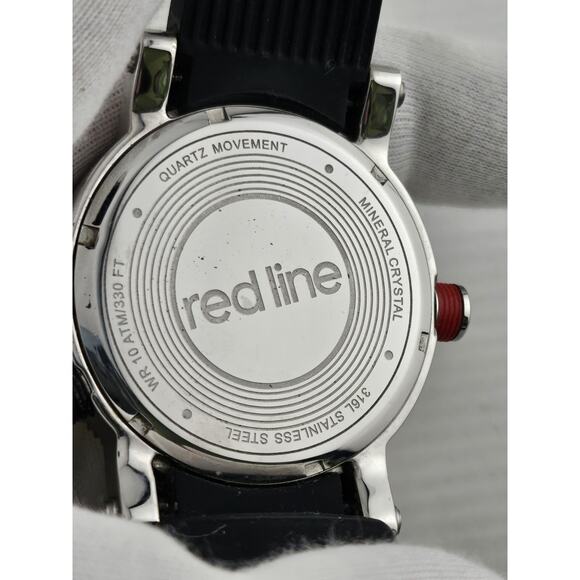 Mens Redline Compressor World Time YELLOW DIAL Quartz Watch New Battery Rare - Picture 7 of 10